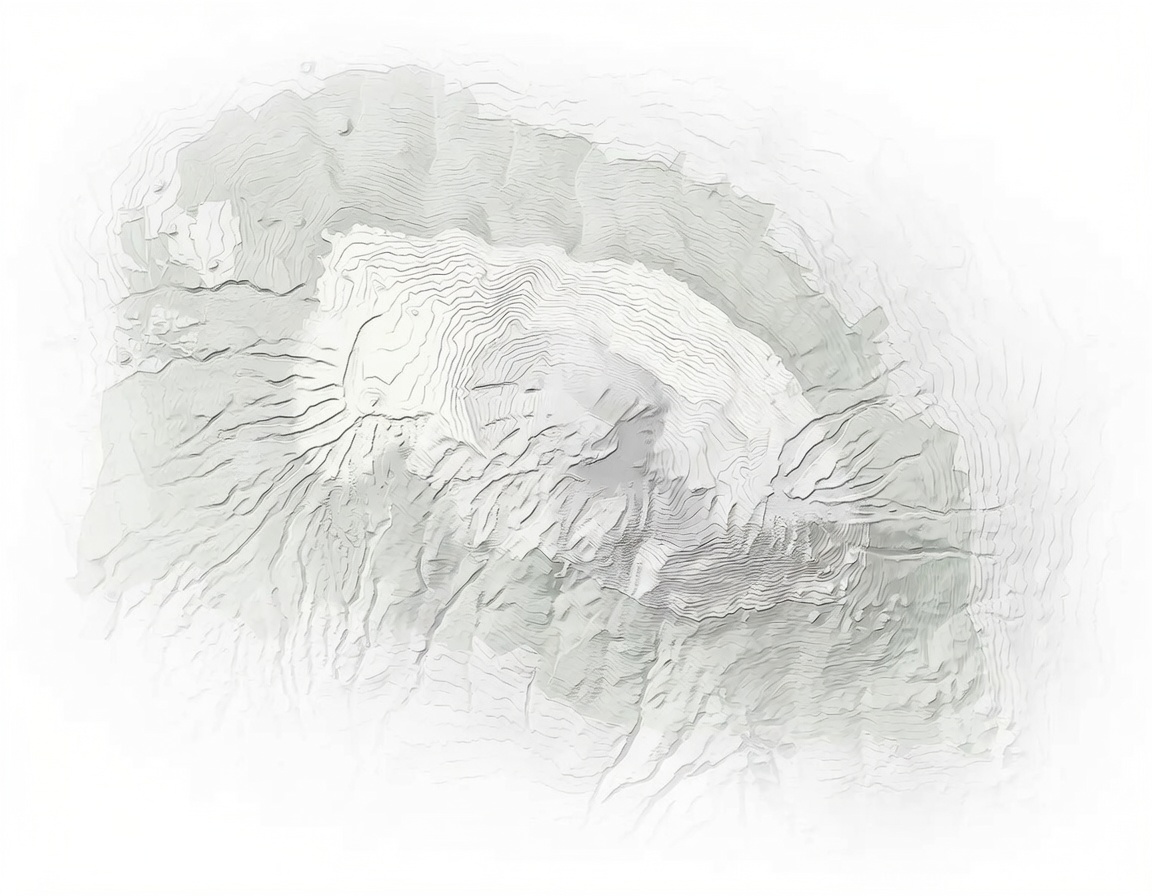 Topographic map of Mount Kilimanjaro